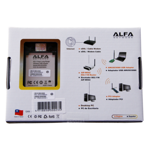 UBIQUITI Wi-Fi-адаптер Alfa AWUS 036NH